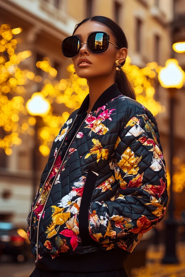 Quilted Jackets with Bold Prints for Fall Statements - photo 2