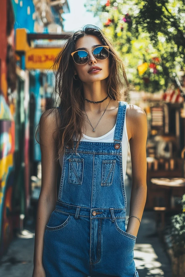 Relaxed Denim Overalls for Summer Street Style - photo 2