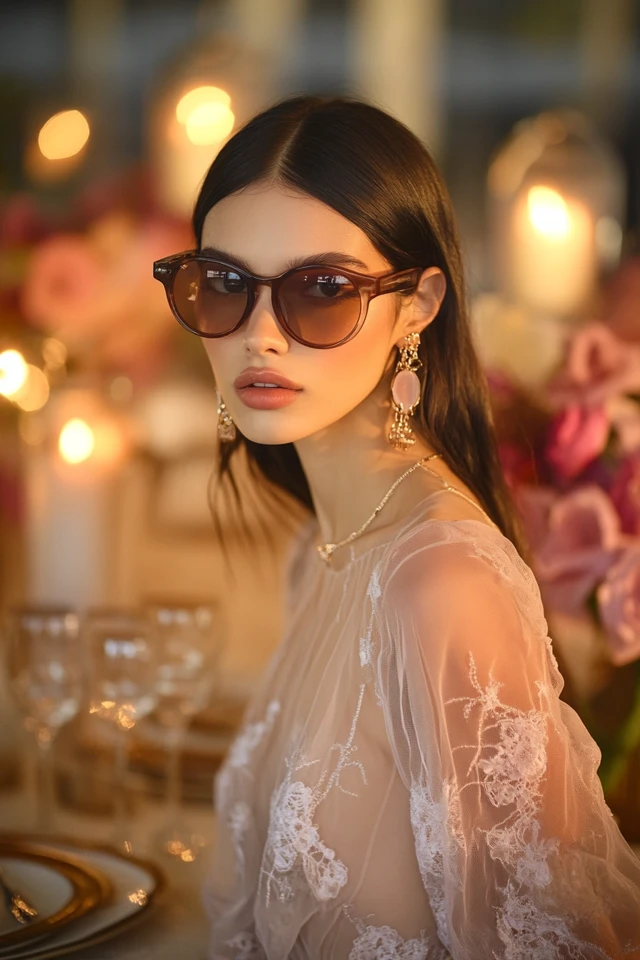 Sheer Tops with Statement Accessories for Spring Dinners - photo 2