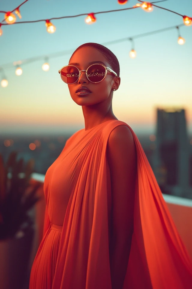 Draped Cape Dresses for Evening Elegance