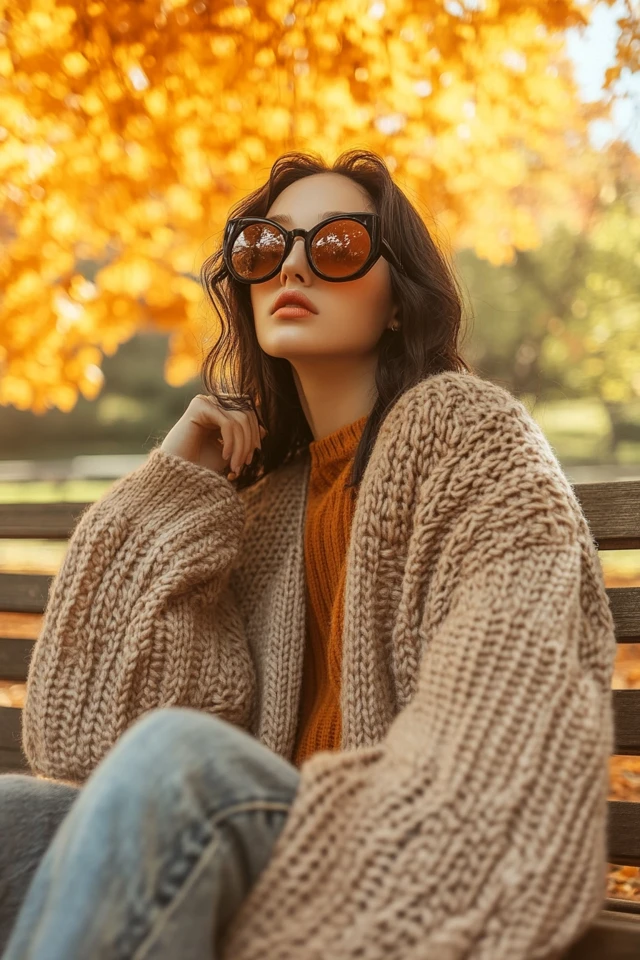 Oversized Cardigans with Sculpted Sleeves - photo 2