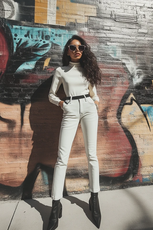 Straight-Leg Jeans with Sculptural Seams - photo 2