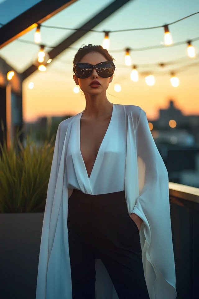 Asymmetrical Cape Blouses for Bold Style - photo 2
