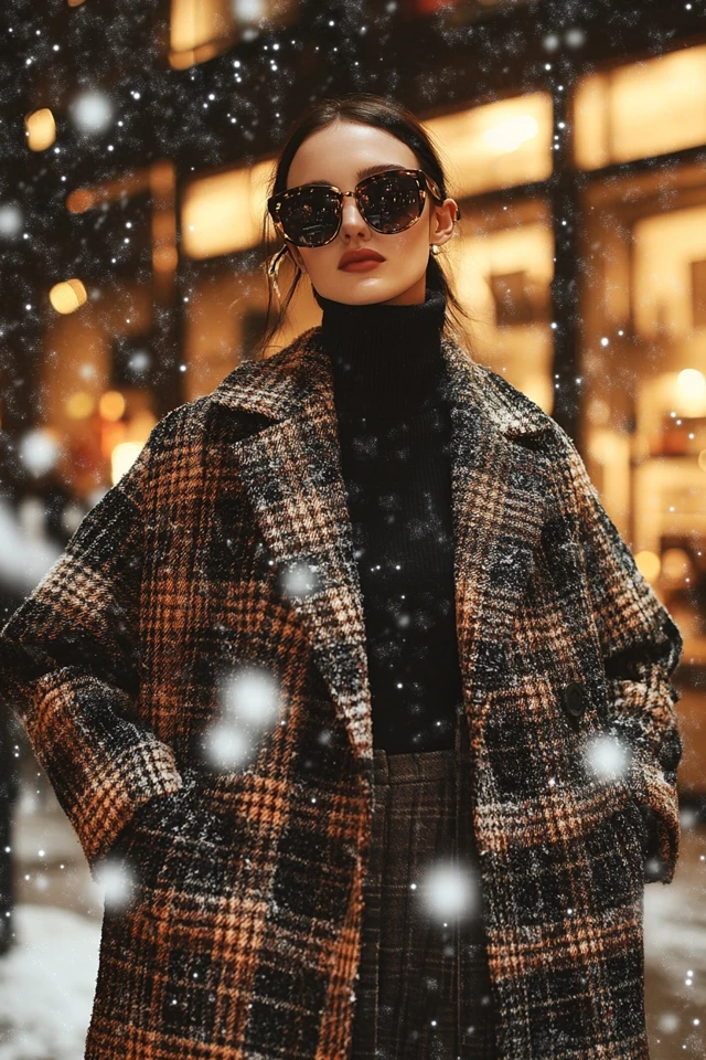 Oversized Plaid Coats for Winter Classics - photo 2
