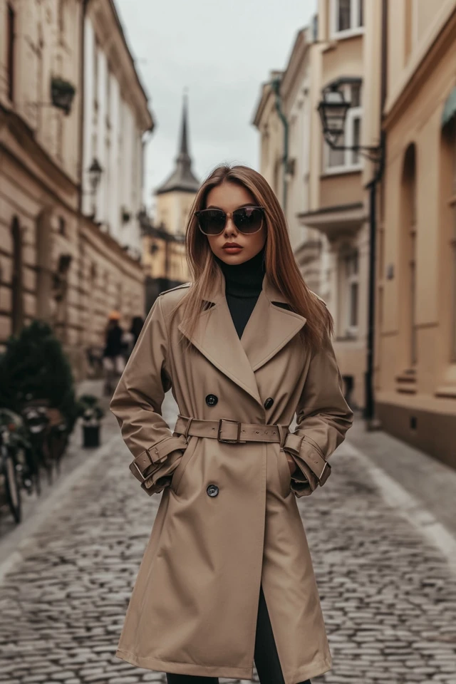 A-Line Trench Coats for Feminine Outerwear - photo 2