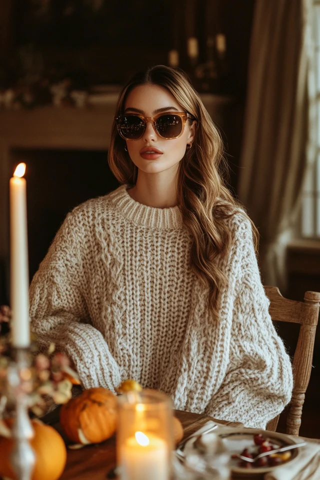 Cozy Thanksgiving Dinner Outfits with Warm Sweaters: Comfort Meets Seasonal Style - photo 2