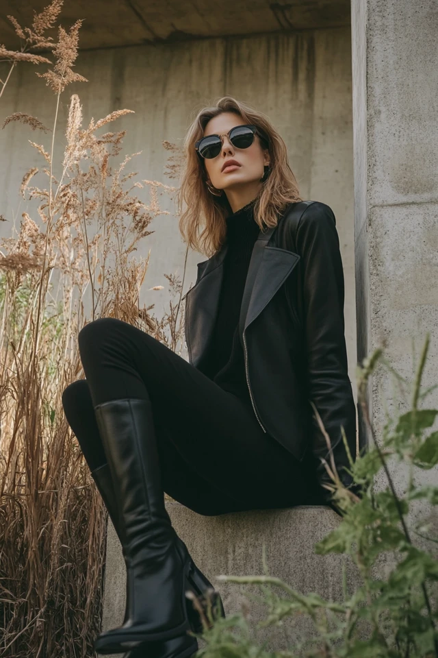 Slim Black Boots for Timeless Edge: Effortlessly Cool and Eternally Chic - photo 3