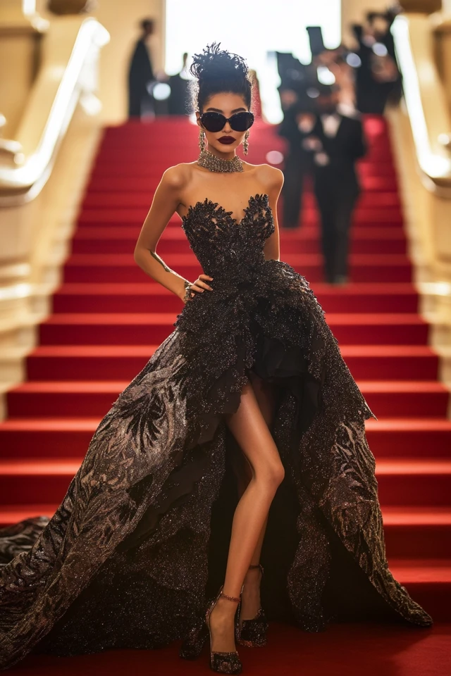 Glam Red Carpet Gowns with Statement Trains: Elevating Elegance to Iconic Heights - photo 2