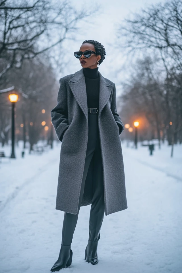 Minimalist Winter Stroll Outfits with Tailored Coats: Sophisticated Comfort for Crisp Days - photo 2