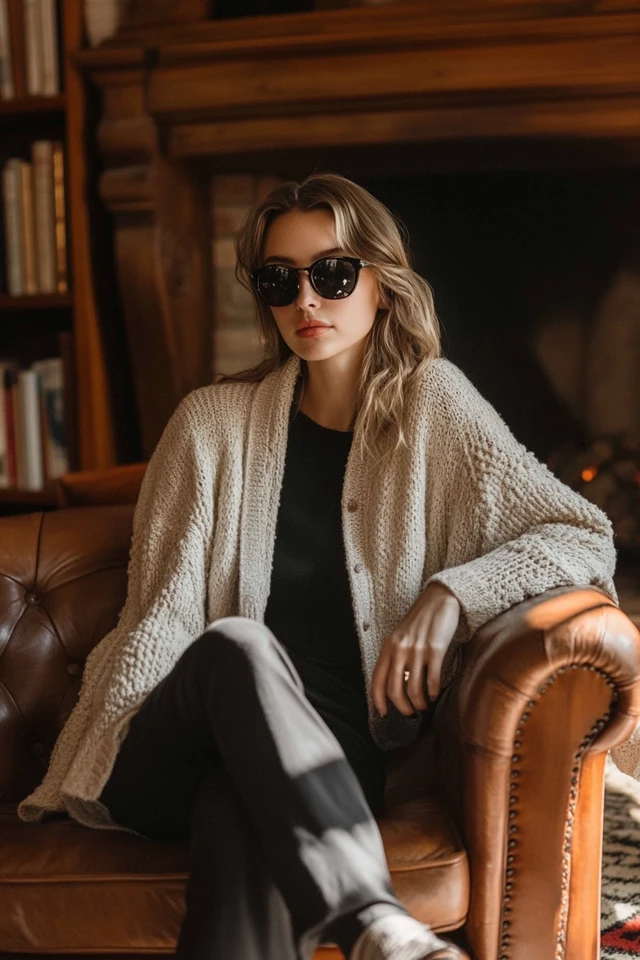 Effortless Book Club Styles with Comfy Knitwear: Cozy Looks for Literary Gatherings - photo 2