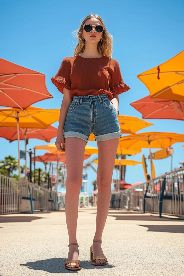 Comfortable Denim Shorts for Summer Wear - photo 2