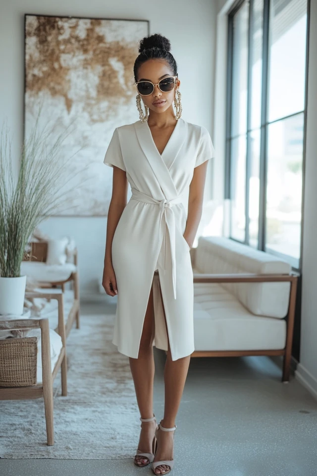 Neutral Wrap Dresses for Versatile Styling - photo 2