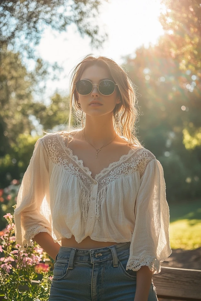 Flowy Peasant Tops for Casual Chic - photo 2