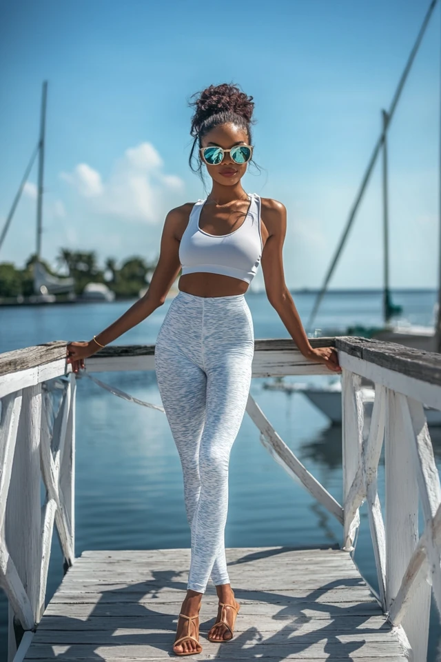 Stretchy Capri Leggings for Mild Summer Days - photo 2