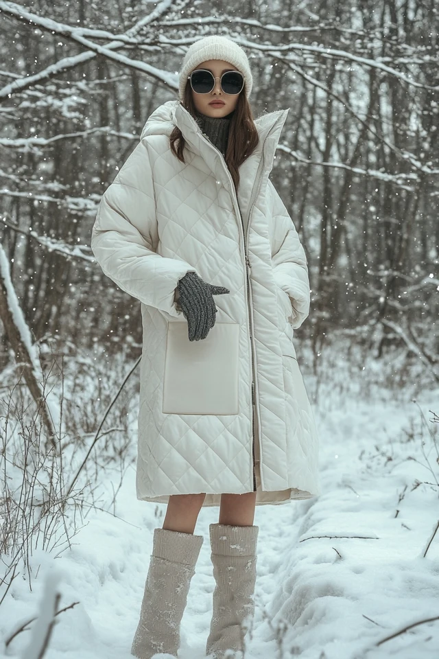 Warm Quilted Coats for Snowy Winter Strolls - photo 2