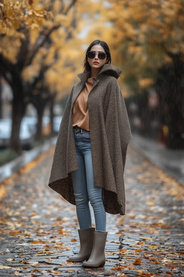 Water-Repellent Capes for Wet Fall Days - photo 2