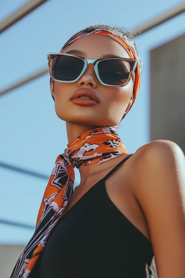 The Trendiest Hair Scarves and How to Tie Them - photo 2