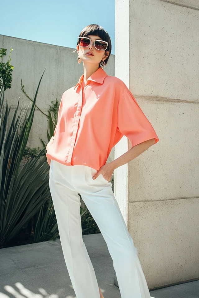 The Best Coral and Soft Grey Color Palettes for Tunics - photo 2