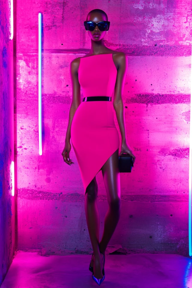 Black Dresses with Fuchsia Accents - photo 2