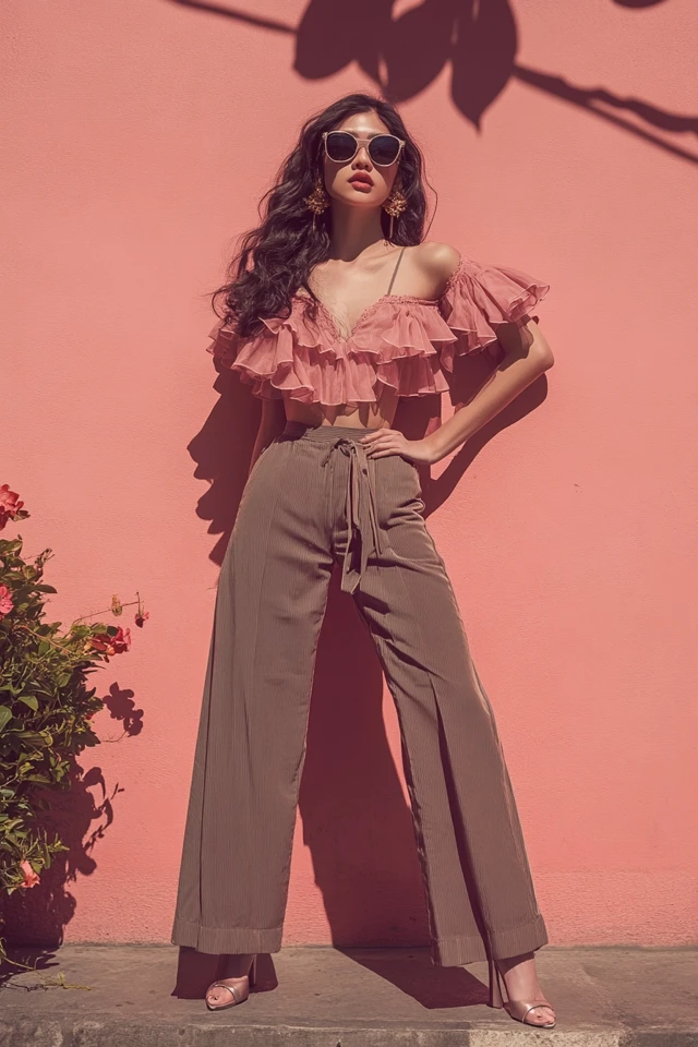 Dusty Rose and Cool Slate in Romantic Tops - photo 2