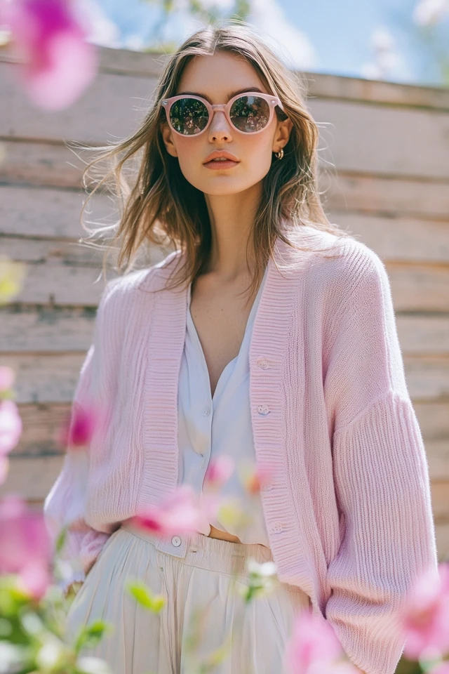 Pastel Cropped Cardigans for Spring Looks - photo 2