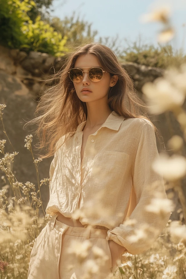 Linen Shirts in Neutral Shades for Spring Versatility - photo 2