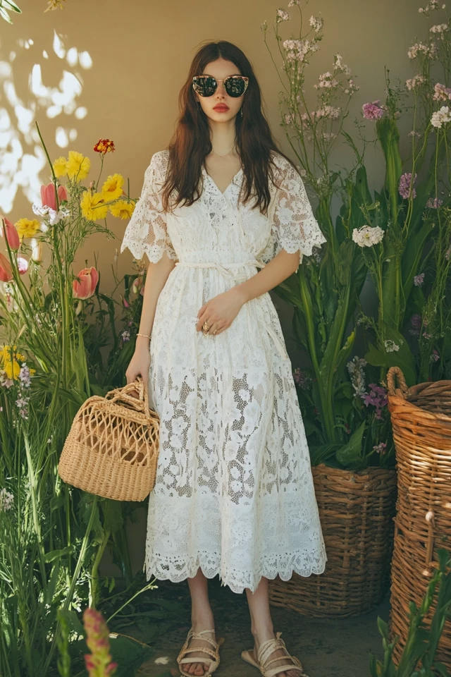 Eyelet Fabric in Feminine Spring Dresses - photo 2