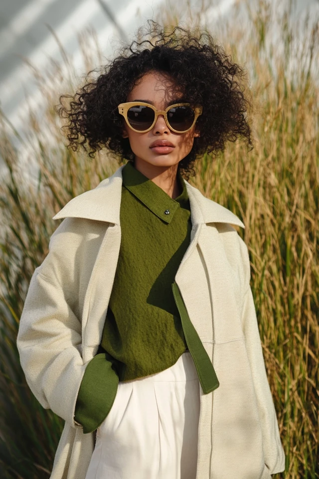 Cream and Olive Pairings for Stylish Outerwear - photo 2