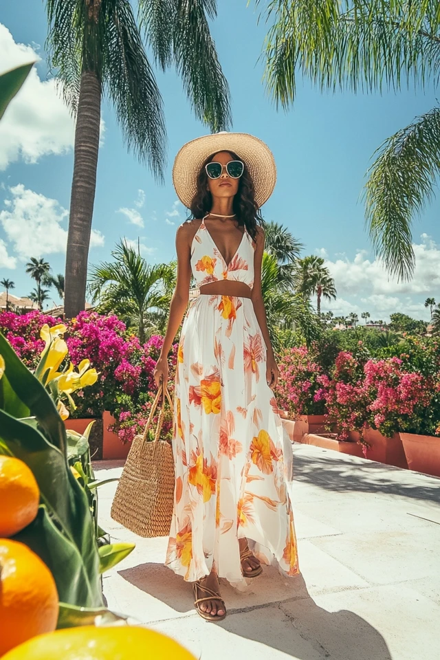 Breezy Tropical Brunch Looks with Maxi Dresses - photo 2