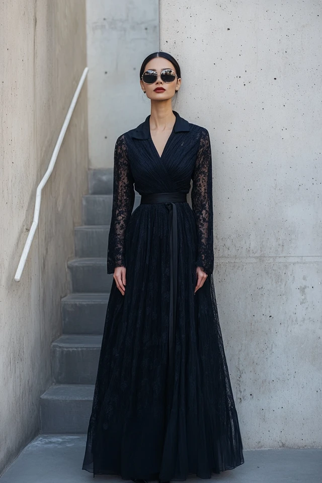 Elegant Navy Dresses for Evening Receptions - photo 2