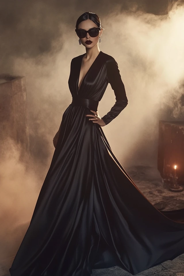 Satin Gowns for Romantic Winter Evenings - photo 2