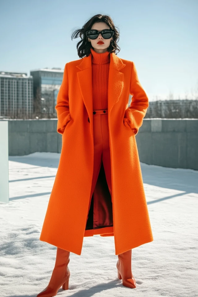 Long Wool Coats in Bright Colors for Winter Trends - photo 2