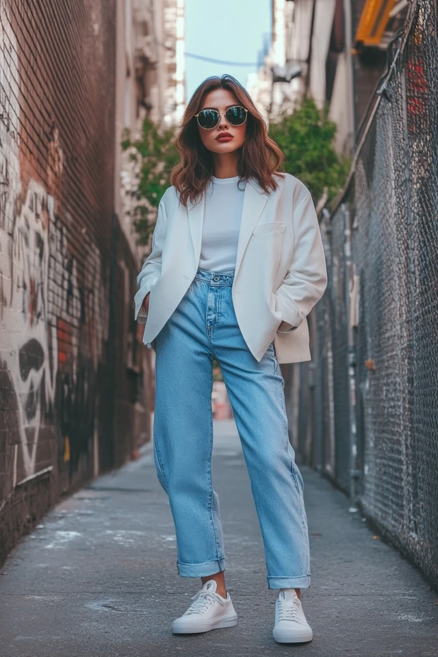Trendy City Stroll Outfits with Statement Sneakers - photo 2