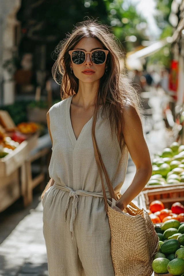 Relaxed Farmers’ Market Styles with Linen Jumpsuits - photo 2