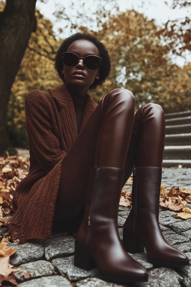 Sleek Leather Boots for Crisp Autumn Evenings - photo 2