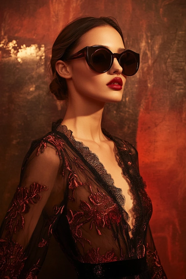 Mixing Sheer Mesh and Velvet for Dramatic Party Dresses: The Perfect Blend of Elegance and Edge - photo 2