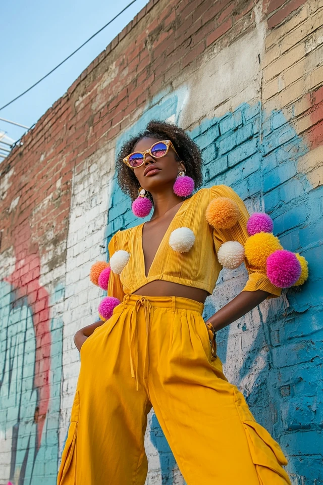 Styling Pom-Pom Accessories for a Fun and Playful Look
