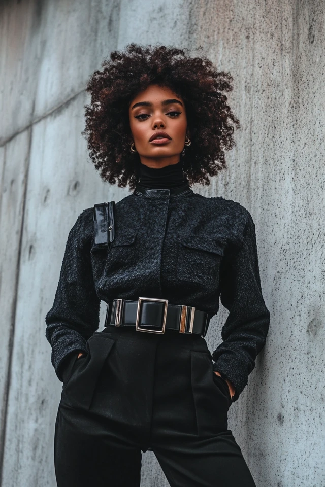 How to Wear Double-Buckle Belts with Different Outfits - photo 2