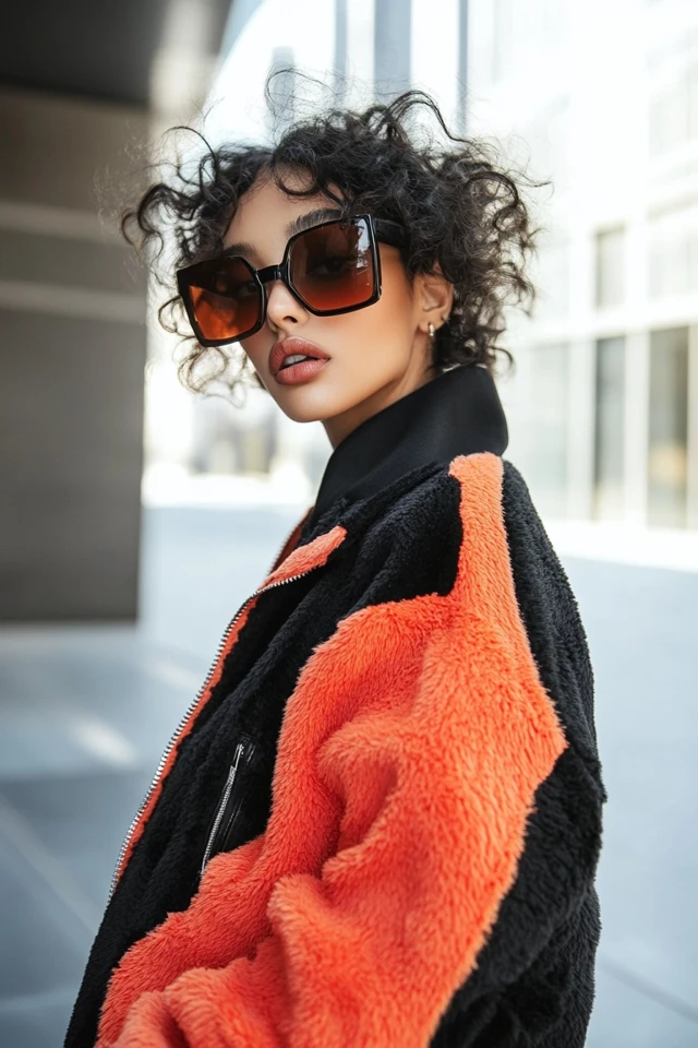 Mixing Black and Coral for Effortless Casual Jackets - photo 2
