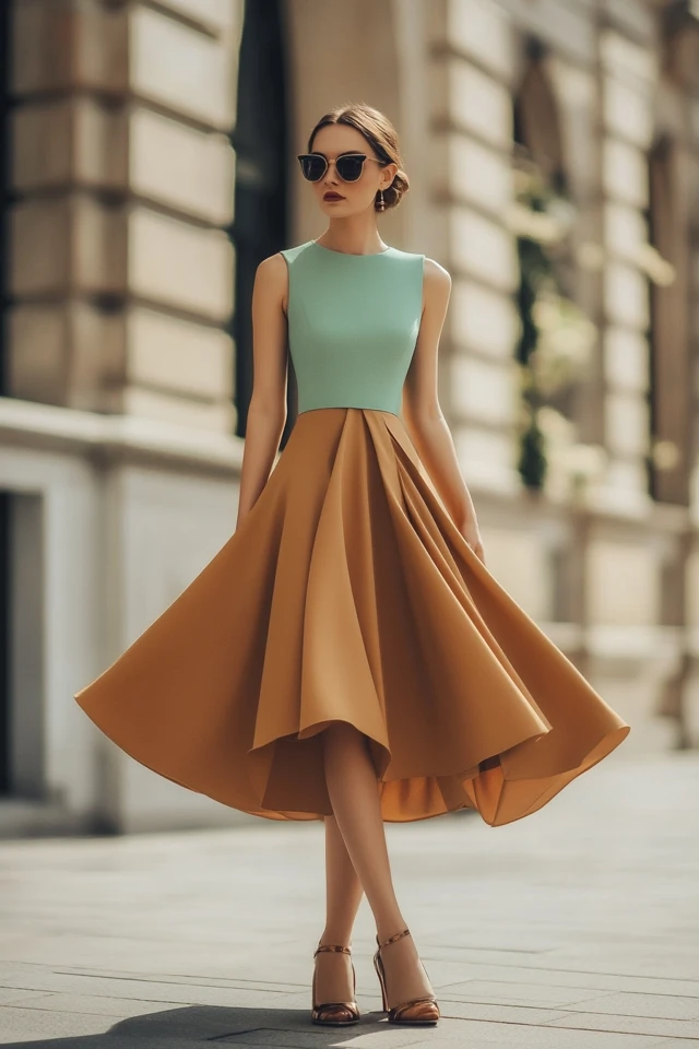 Warm Caramel and Soft Mint: Styling Timeless Midi Skirts - photo 2