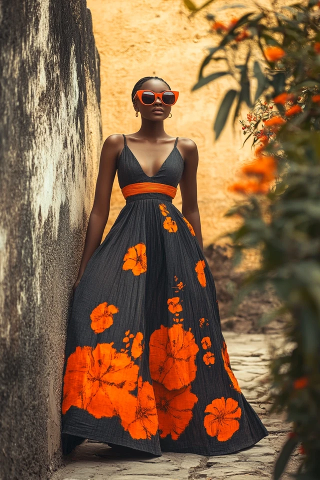 Charcoal and Warm Orange: Styling Bold Everyday Dresses - photo 3