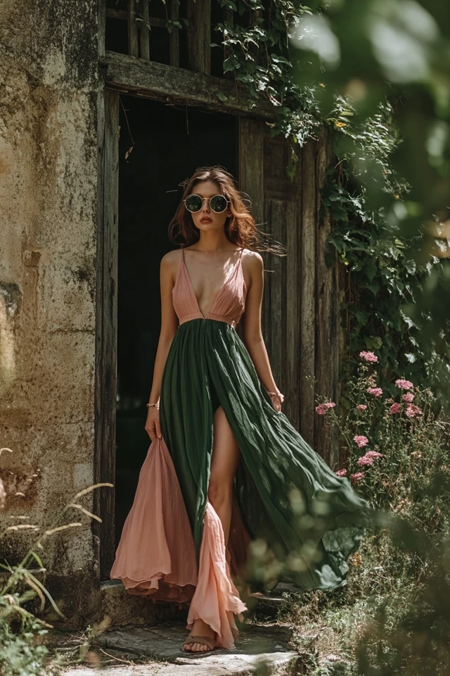 Forest Green and Dusty Rose: Styling Romantic Day Dresses - photo 2
