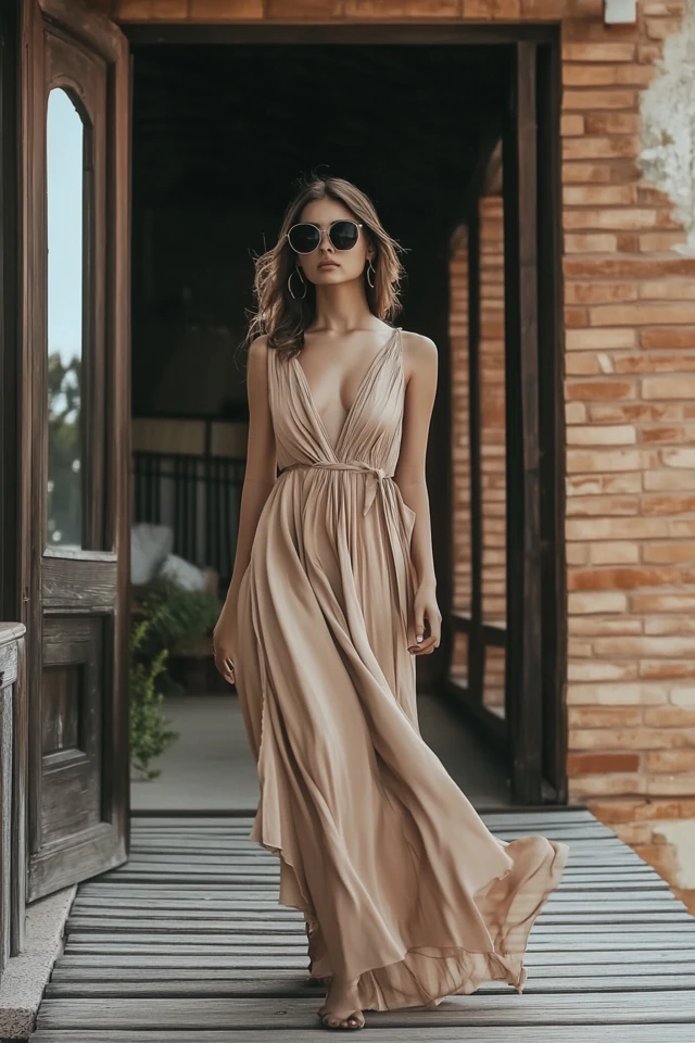 Warm Camel and Dusty Lavender: Styling Neutral Maxi Dresses for Every Occasion - photo 2