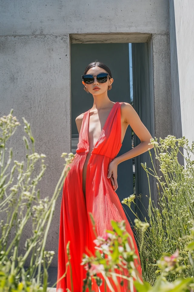 Blending Steel Grey and Vibrant Coral in Power Dresses - photo 2