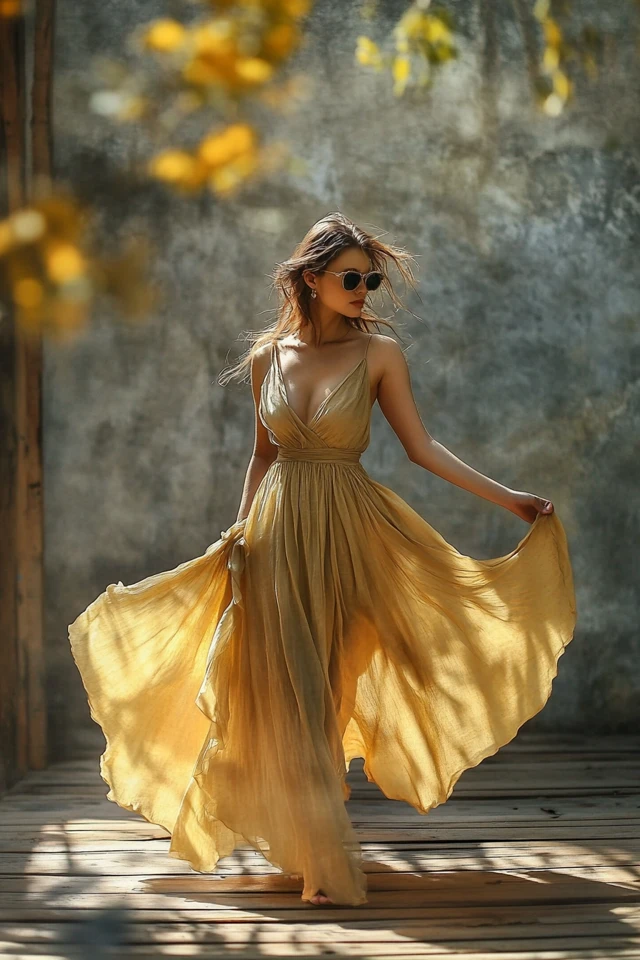 Chic Taupe and Lemon Combinations for Day Dresses: Effortlessly Stylish and Refreshingly Modern - photo 2