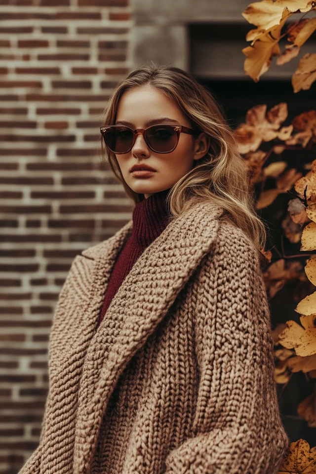 Soft Caramel and Burgundy Combinations for Knit Coats: Cozy and Chic Layering for Cooler Weather - photo 2