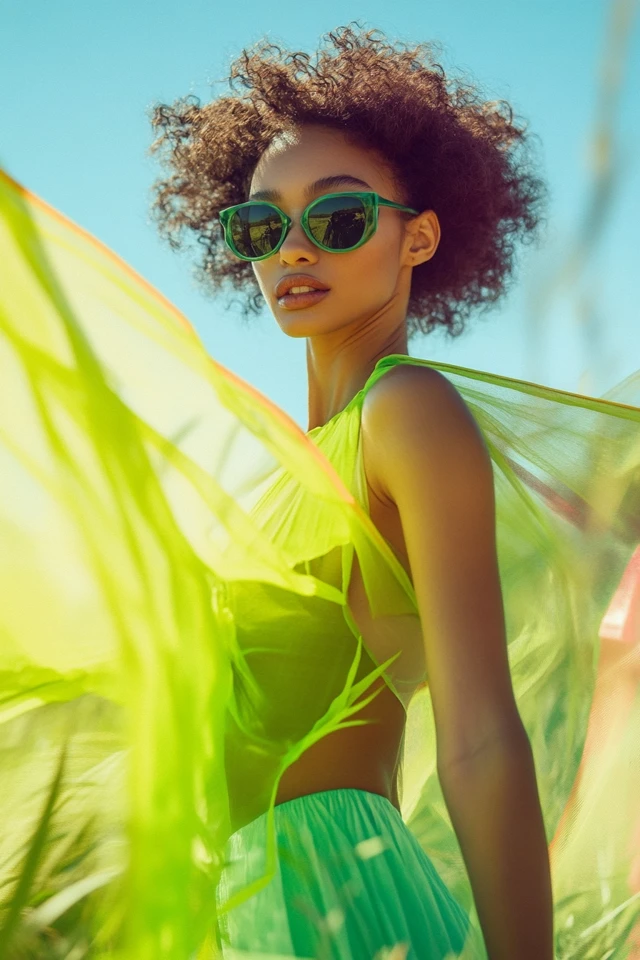 Playful Lime Green and Aqua in Breezy Summer Looks: A Vibrant and Refreshing Combination - photo 2