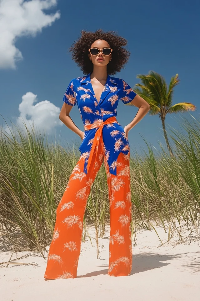 Cobalt Blue and Coral Color Palettes for Vacation Looks: Vibrant, Fun, and Totally Chic - photo 2