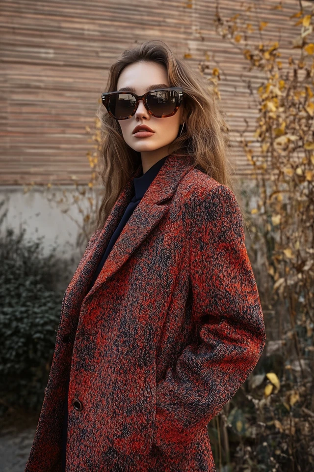 The Best Rust and Navy for Trendy Outerwear: A Striking and Modern Pairing - photo 2