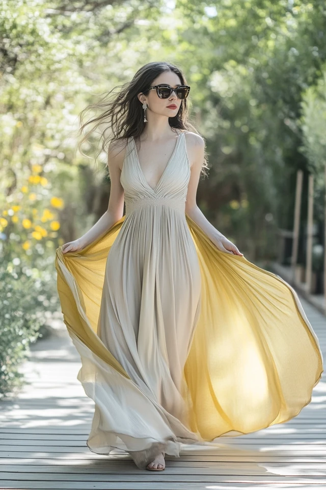 Chic Taupe and Lemon Combinations for Day Dresses: Effortlessly Stylish and Refreshingly Modern - photo 6